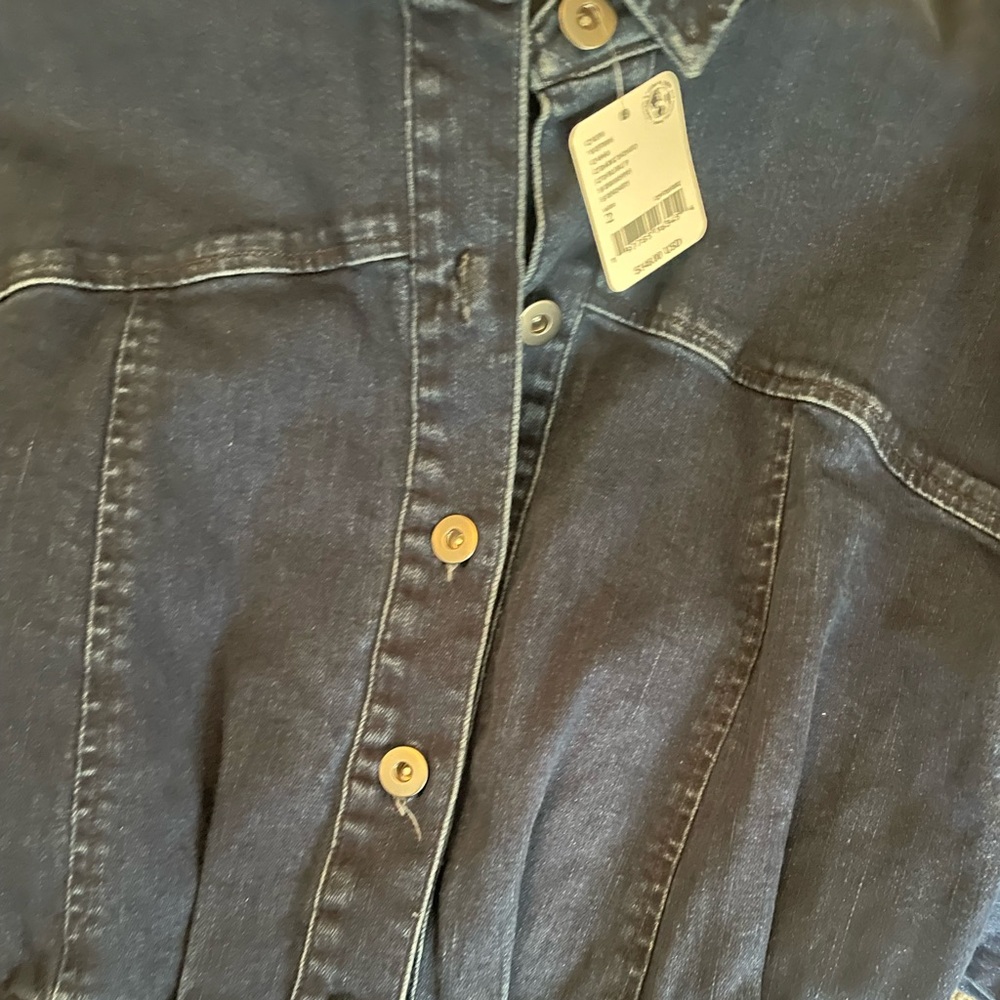Free People  Amber Long Sleeve Denim Shirtdress NWT - Picture 5 of 6